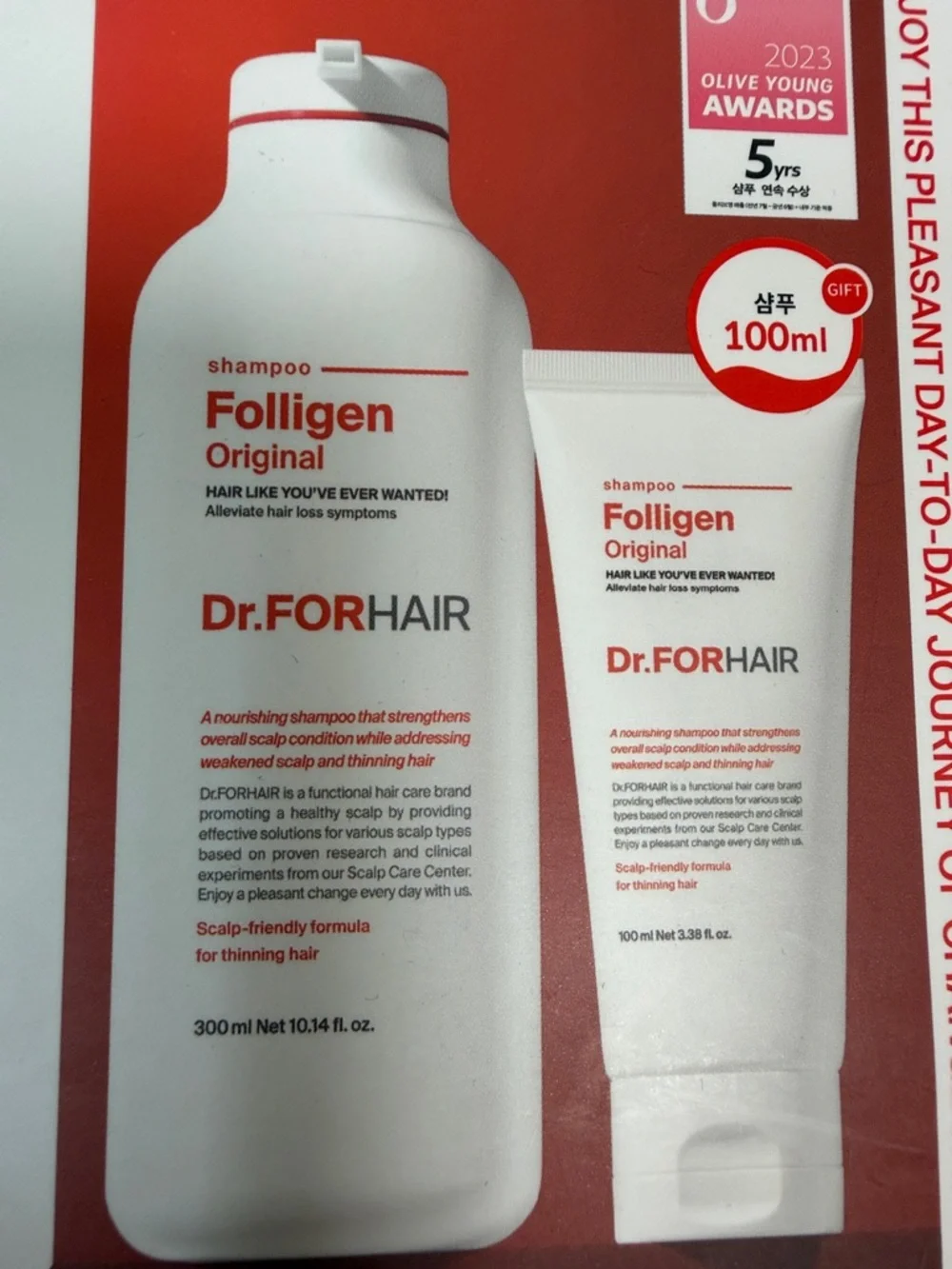 NWT Folligen Silk Hair Treatment - White